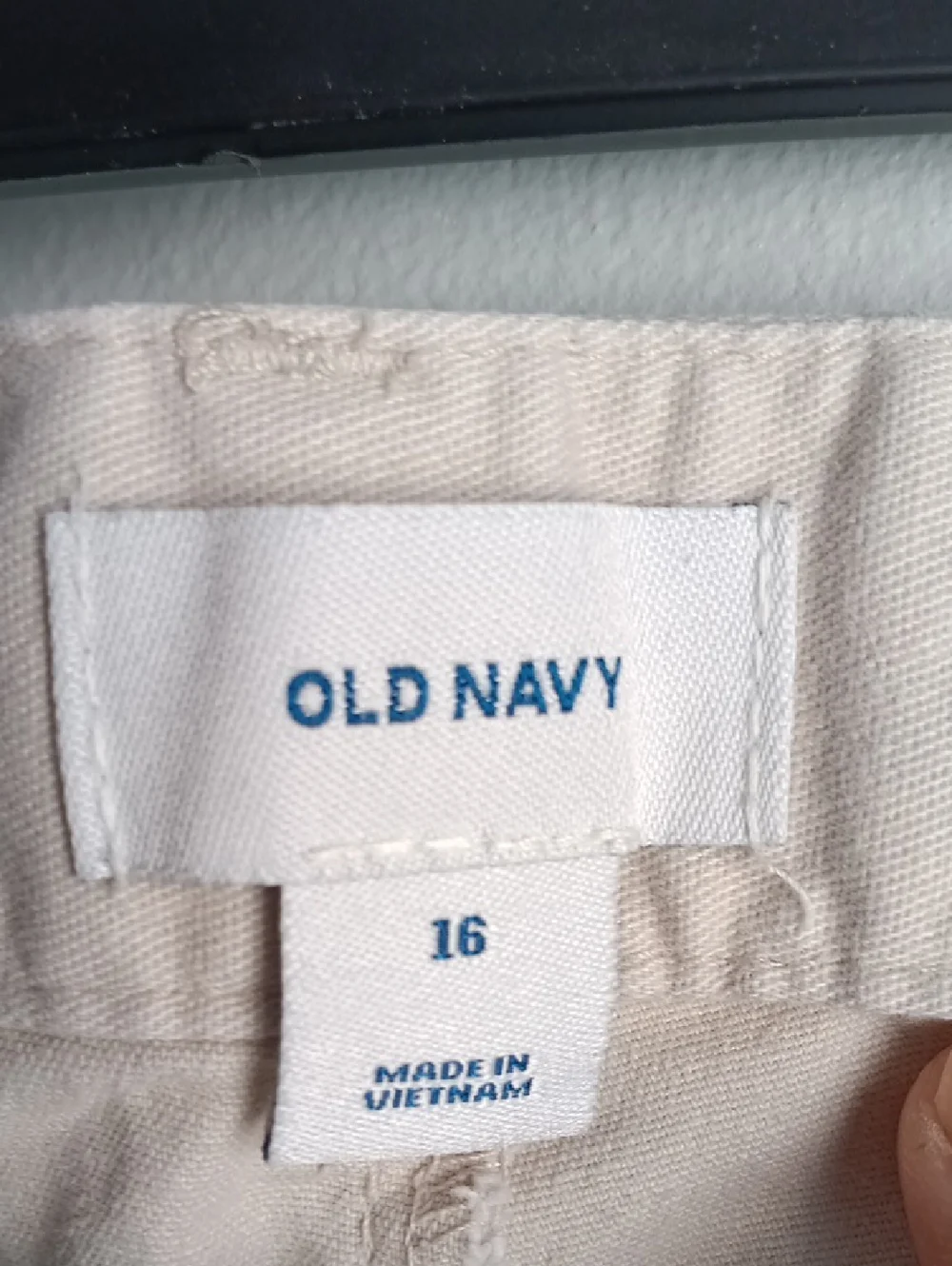 Old Navy Off White Cotton Shorts
